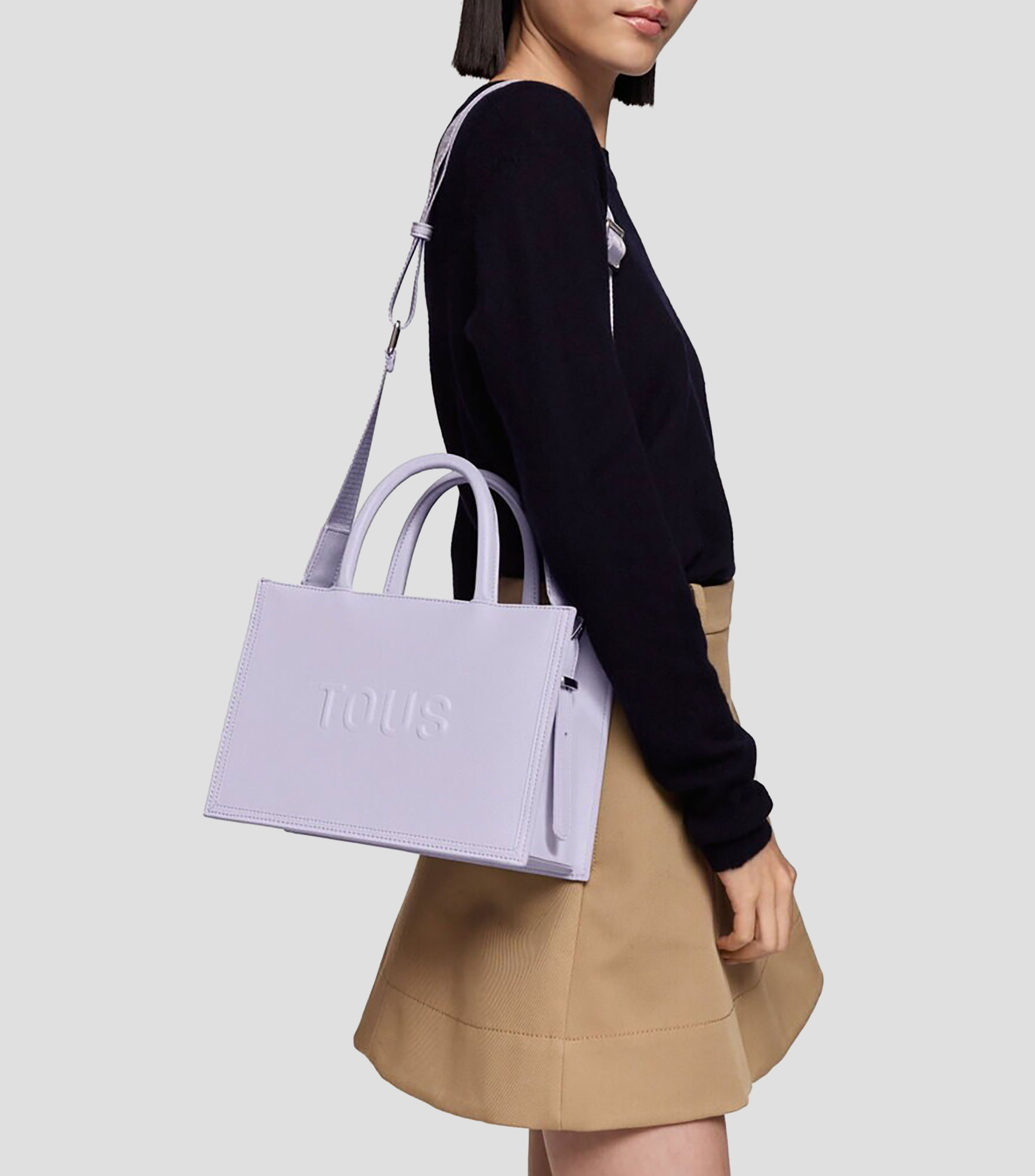 Bolsa Satchel Brenda con logo Mujer